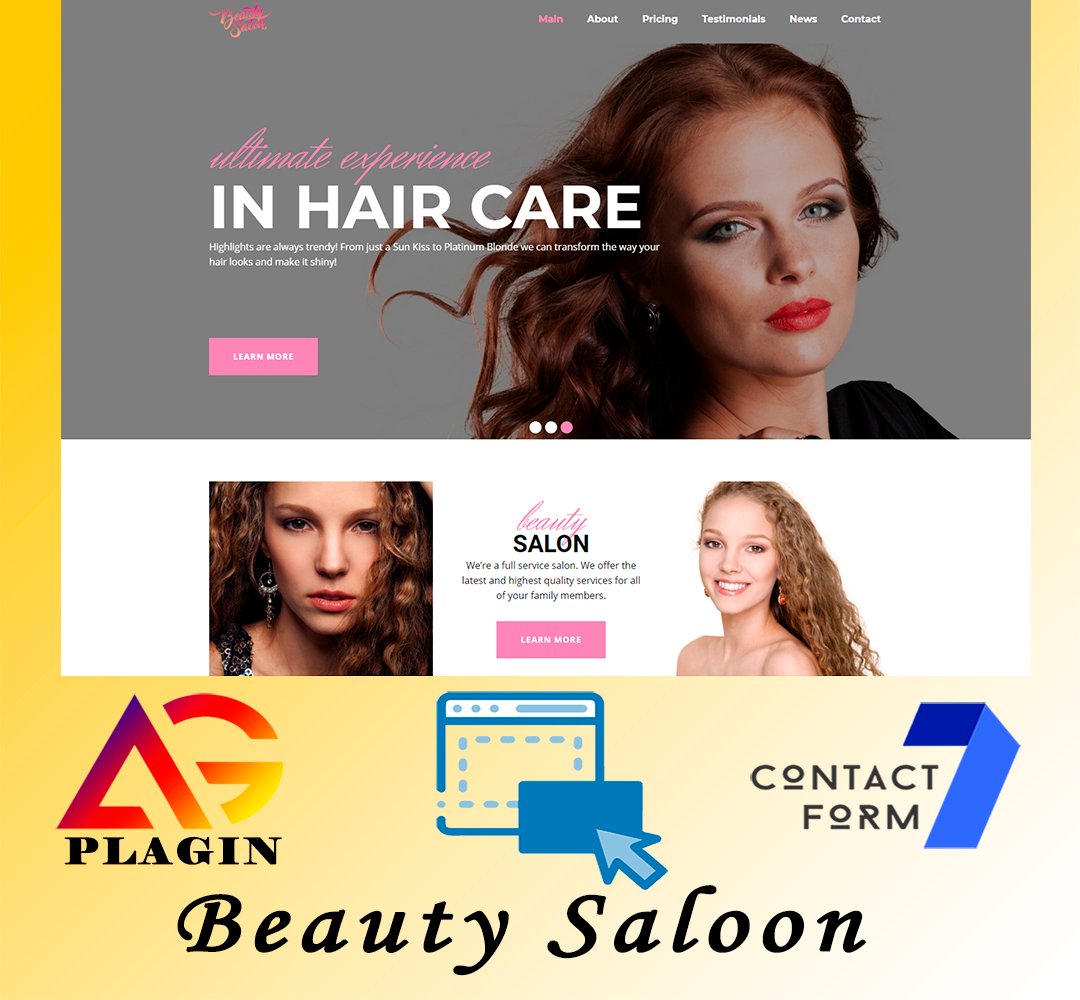 Beauty Saloon - Responsive and Multipurpose OnePage WordPress Theme