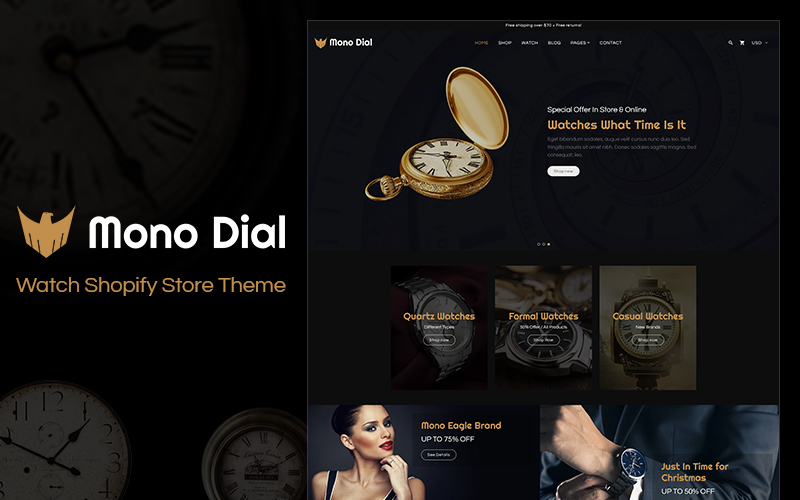 Mono Dial – Shopify Watch Store Theme