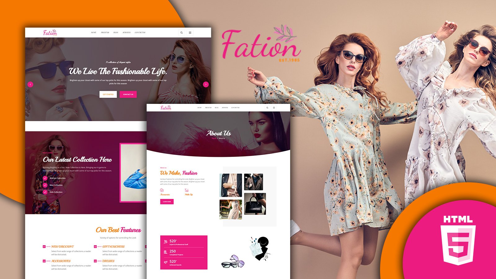 Fation Faison Designs HTML5 Website Template