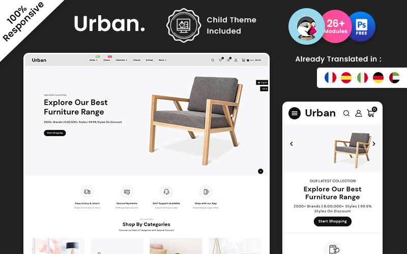 Urban – Interior and Furniture Multipurpose Prestashop Store