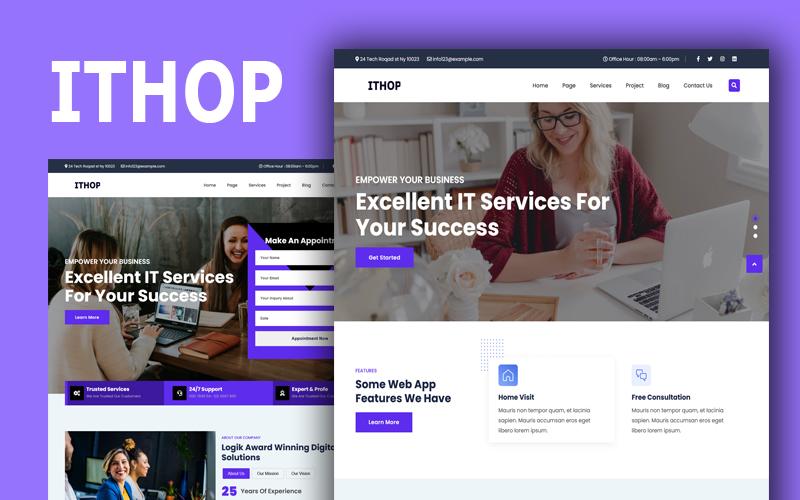 ITHOP - Technology & IT Solutions HTML5 Website template