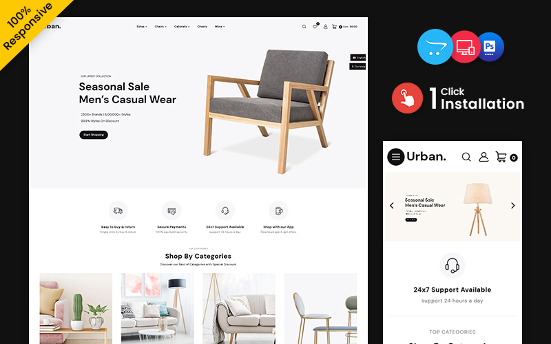 Urban – Interior and Furniture Multipurpose OpenCart Store