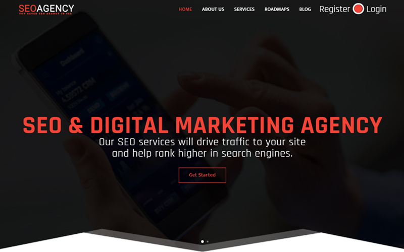 SEO & Digital Marketing Agency Landing Page Template