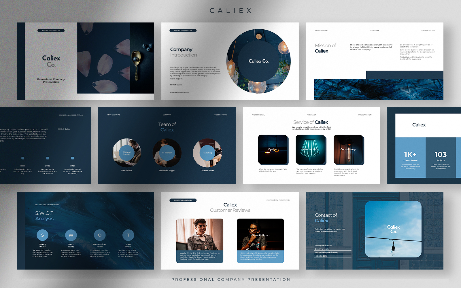 Caliex - Deep Blue Sea Professional Company Presentation