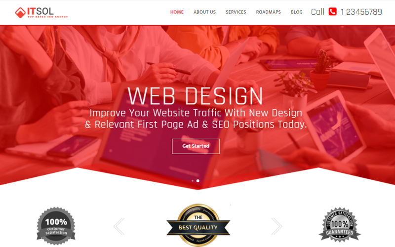Itsol - IT Solution & SEO Services HTML5 Landing Page Template