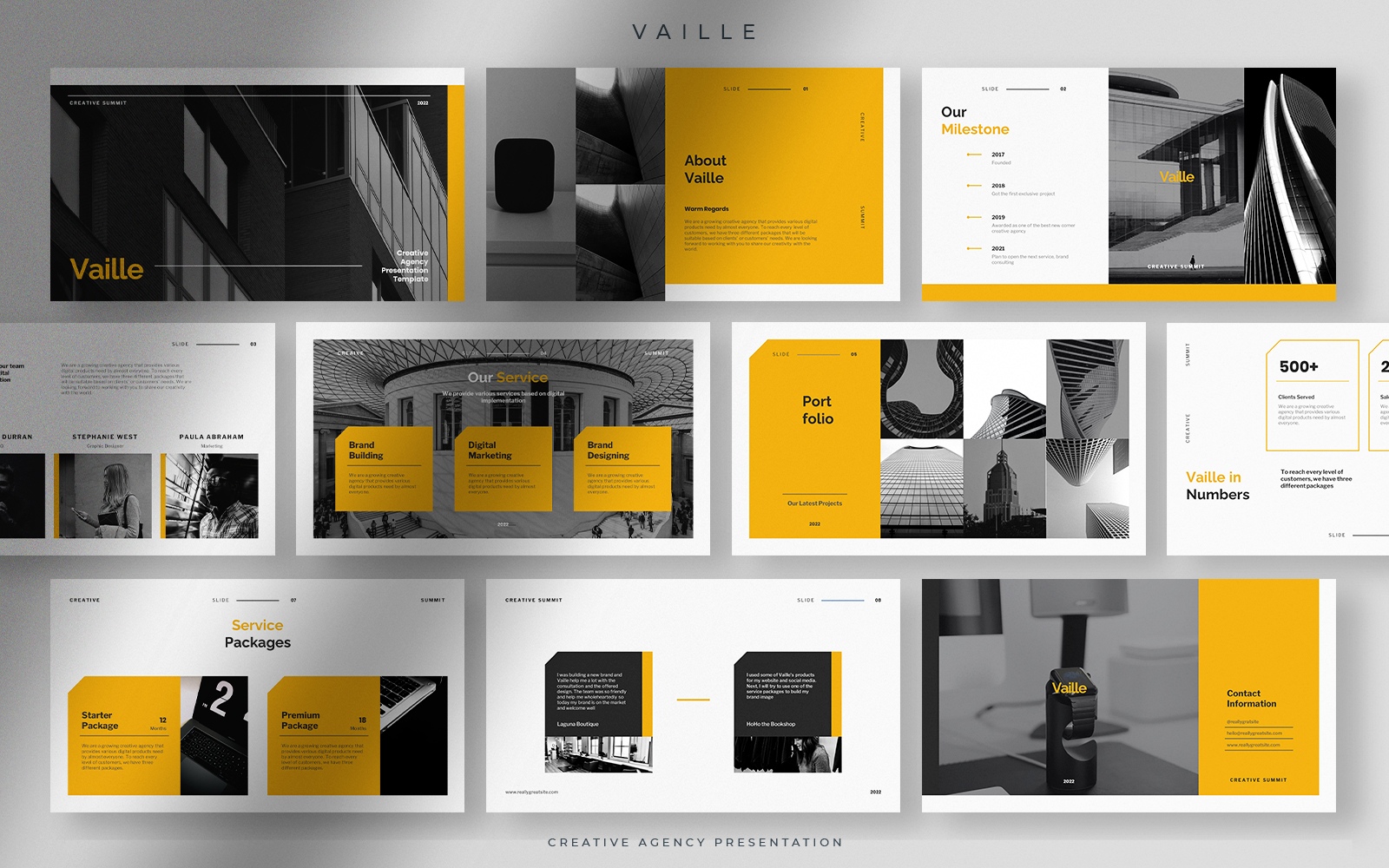 Vaille - Professional Creative Agency Presentation