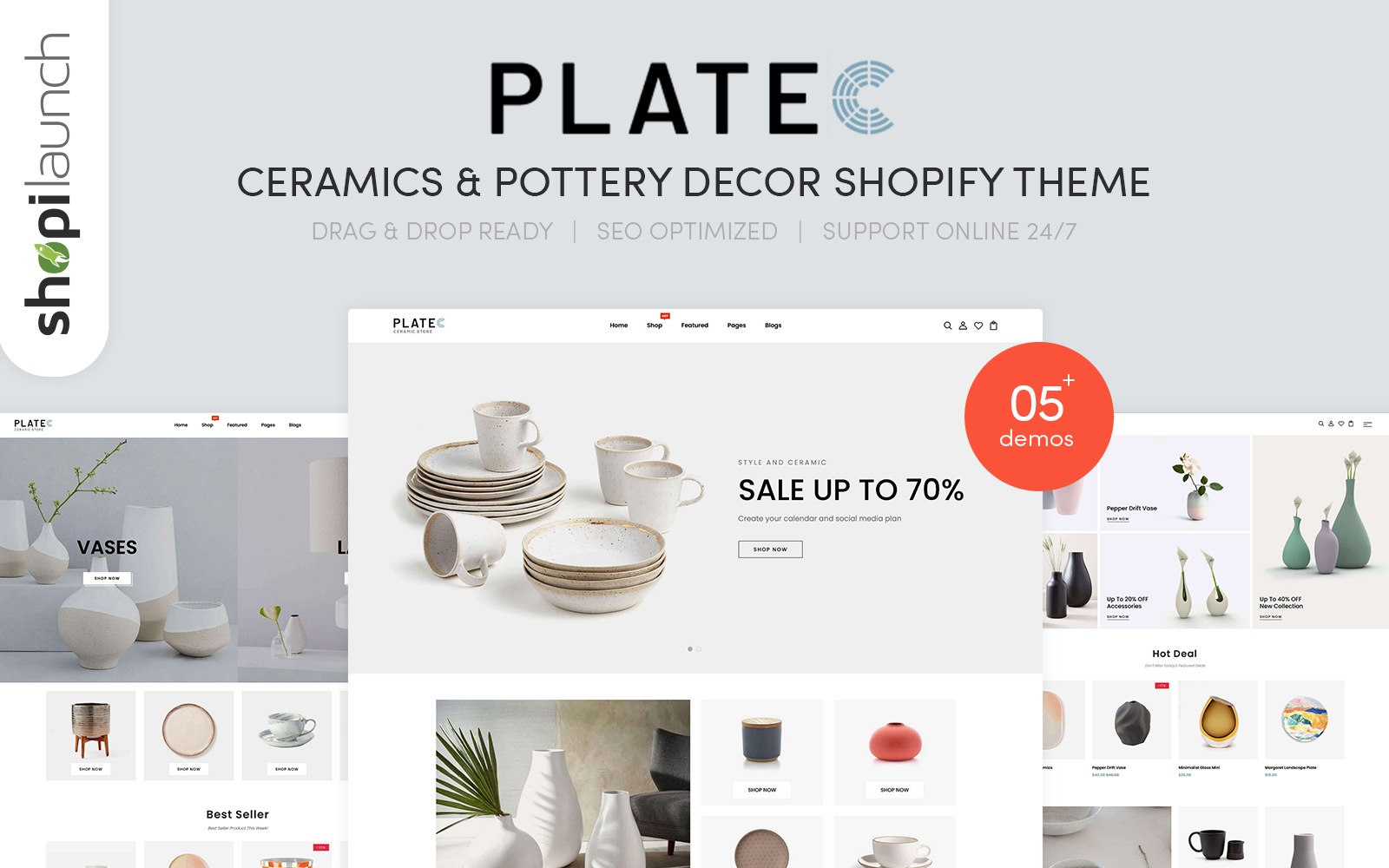Platec - Ceramics & Pottery Decor Shopify Theme