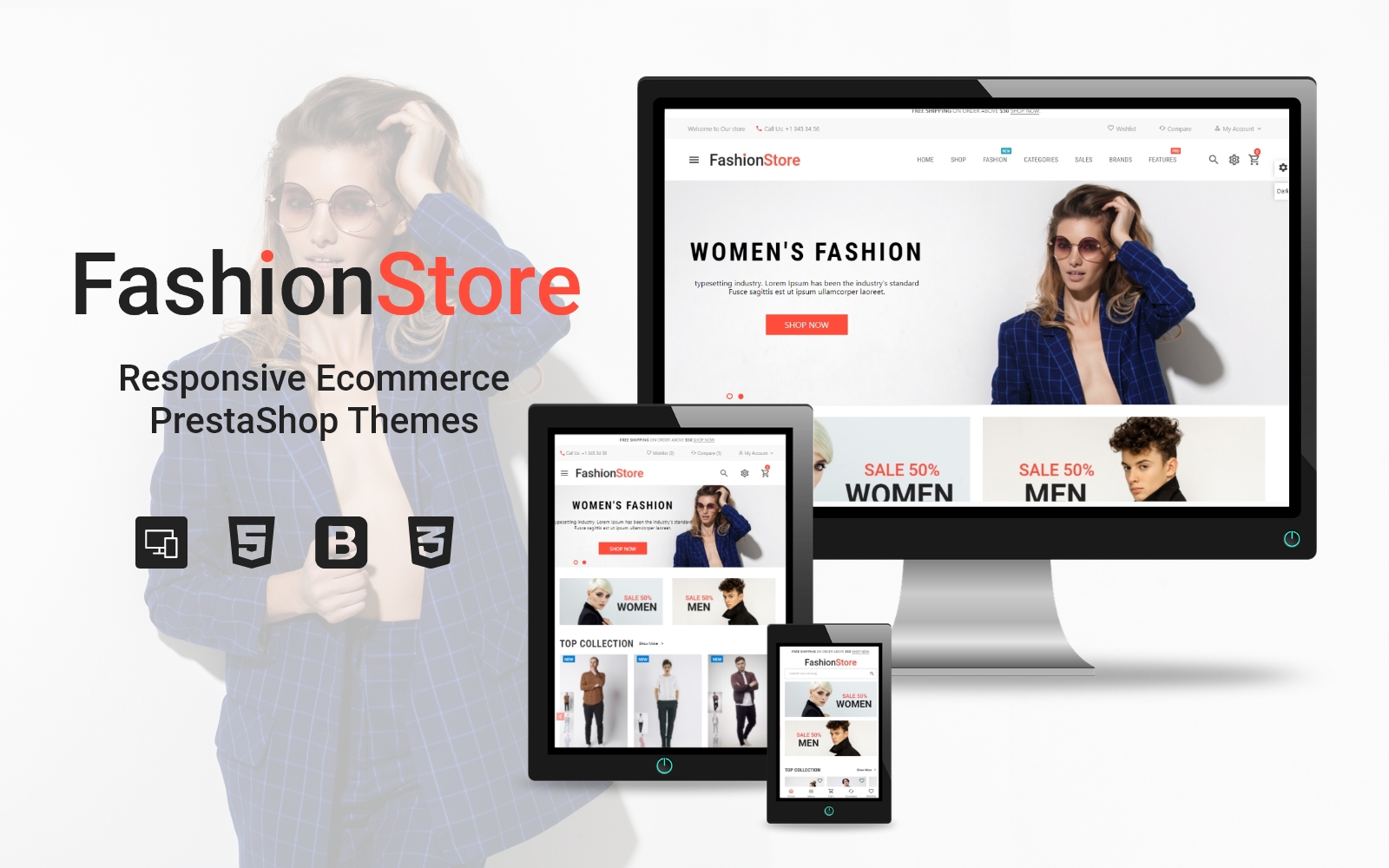 Fashion Store - Theme For Women's And Men's Clothing Stores On CMS PrestaShop
