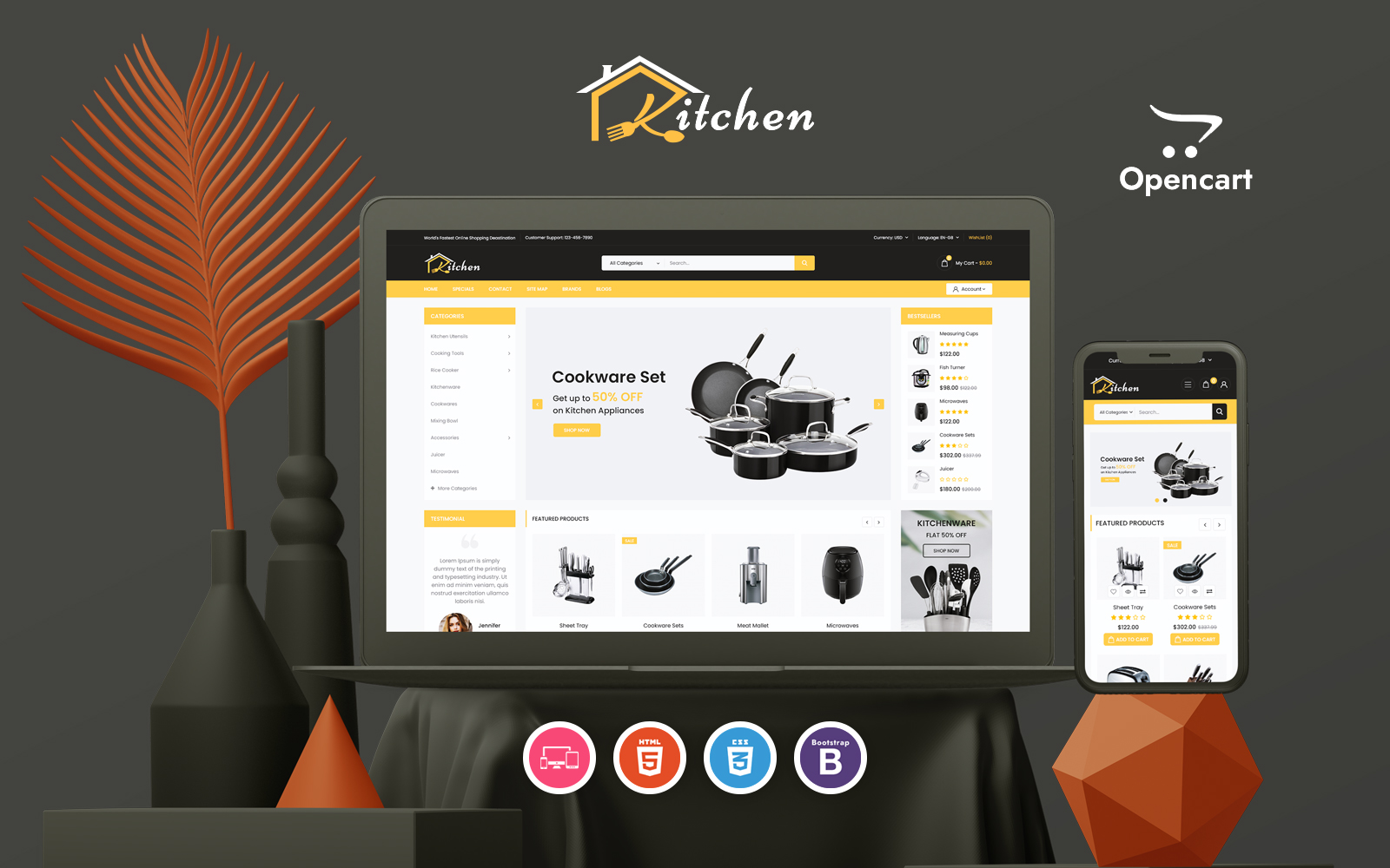 Kitchen - Responsive OpenCart Template