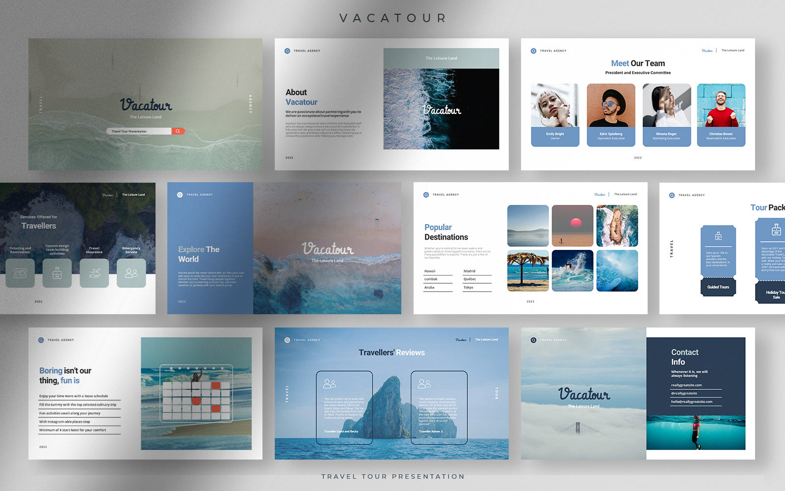 Vacatour - Modern Professional Travel Tour Presentation Template