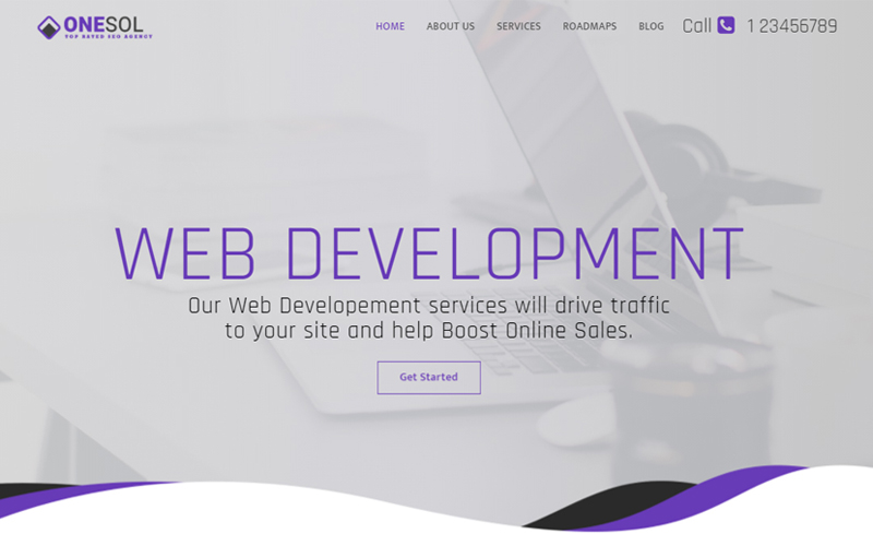 OneSol - Web Design & IT Services Landing Page Template