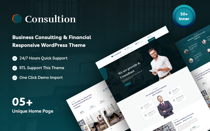 Сonsultionit - Responsive Consulting and Financial WordPress Theme