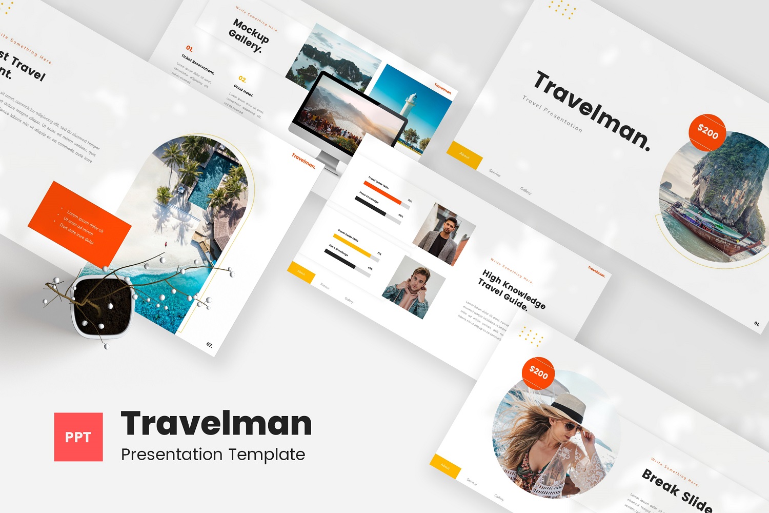 Travelman - Travel PowerPoint Template