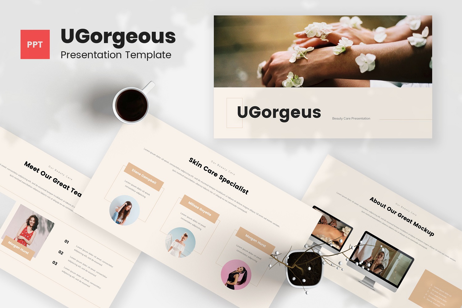 UGorgeous — Beauty Care Powerpoint Template