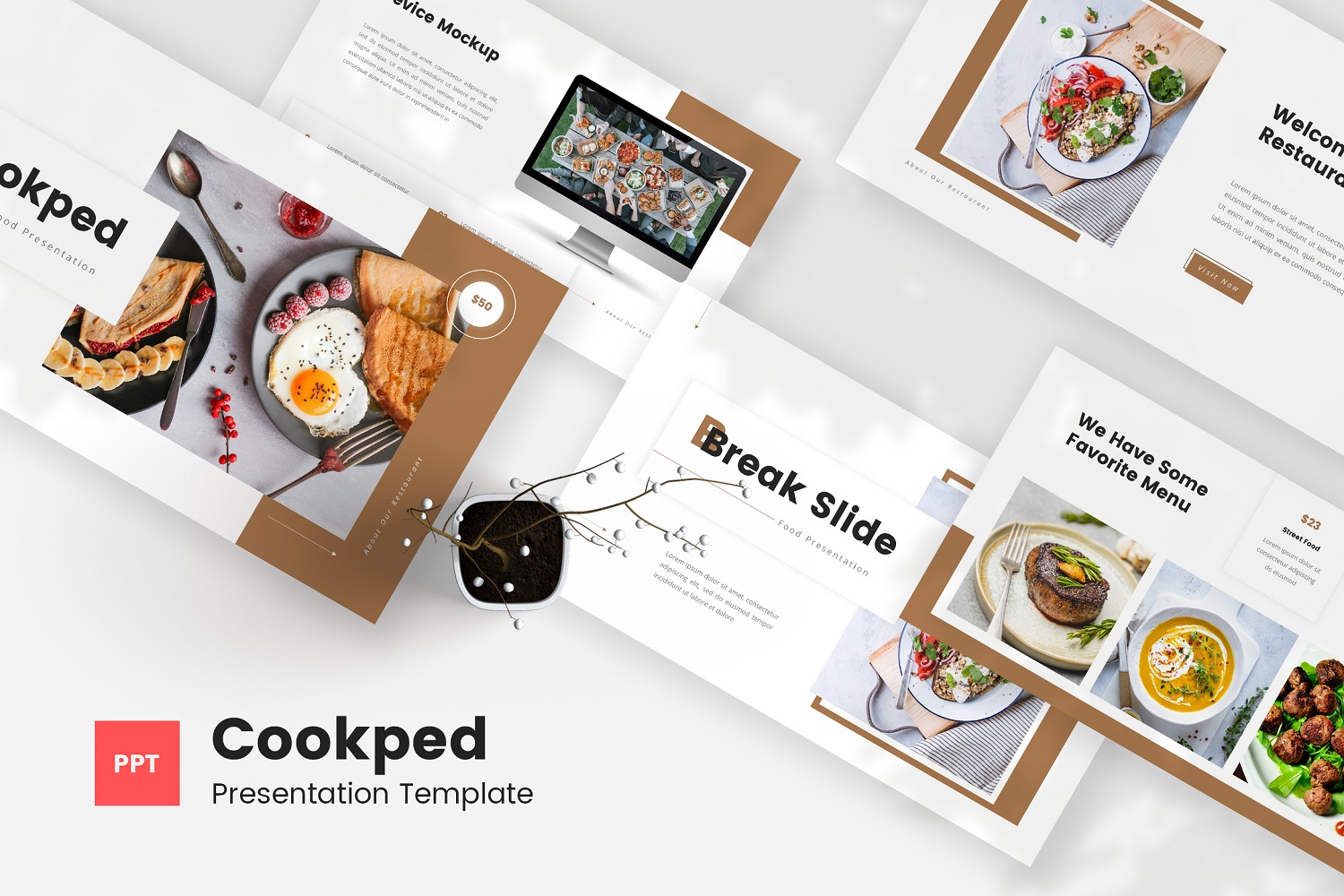 Cookped — Food Profile Powerpoint Template