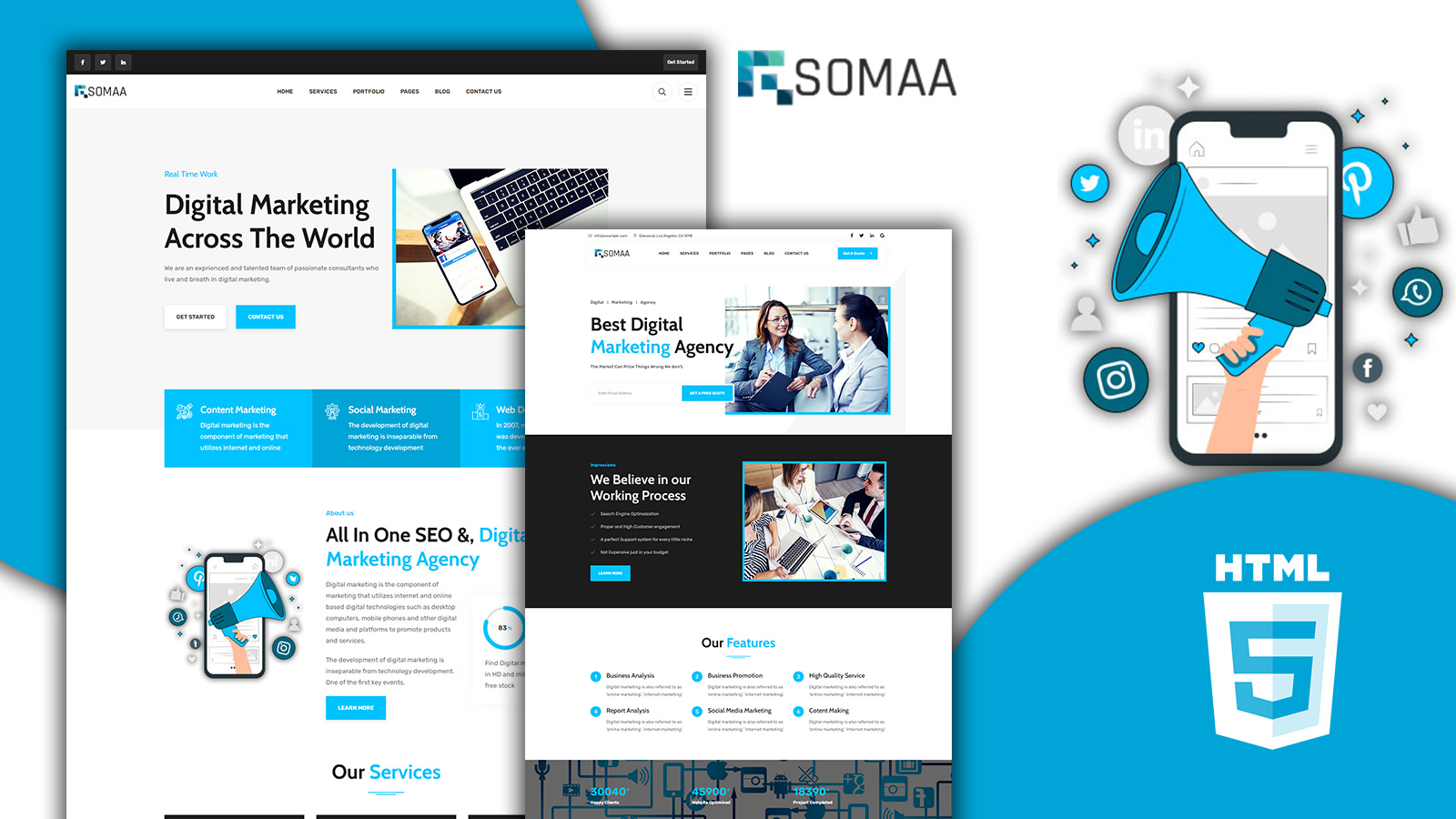 Somaa Easy Startup HTML5 Website Template