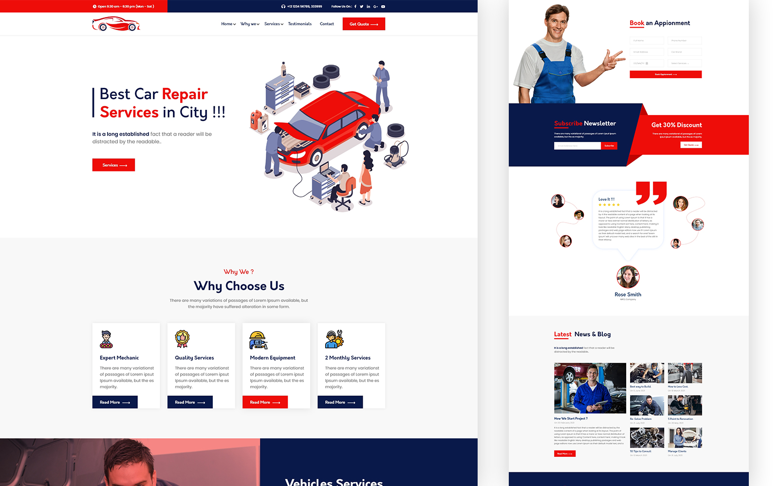 Modèles Landing Page