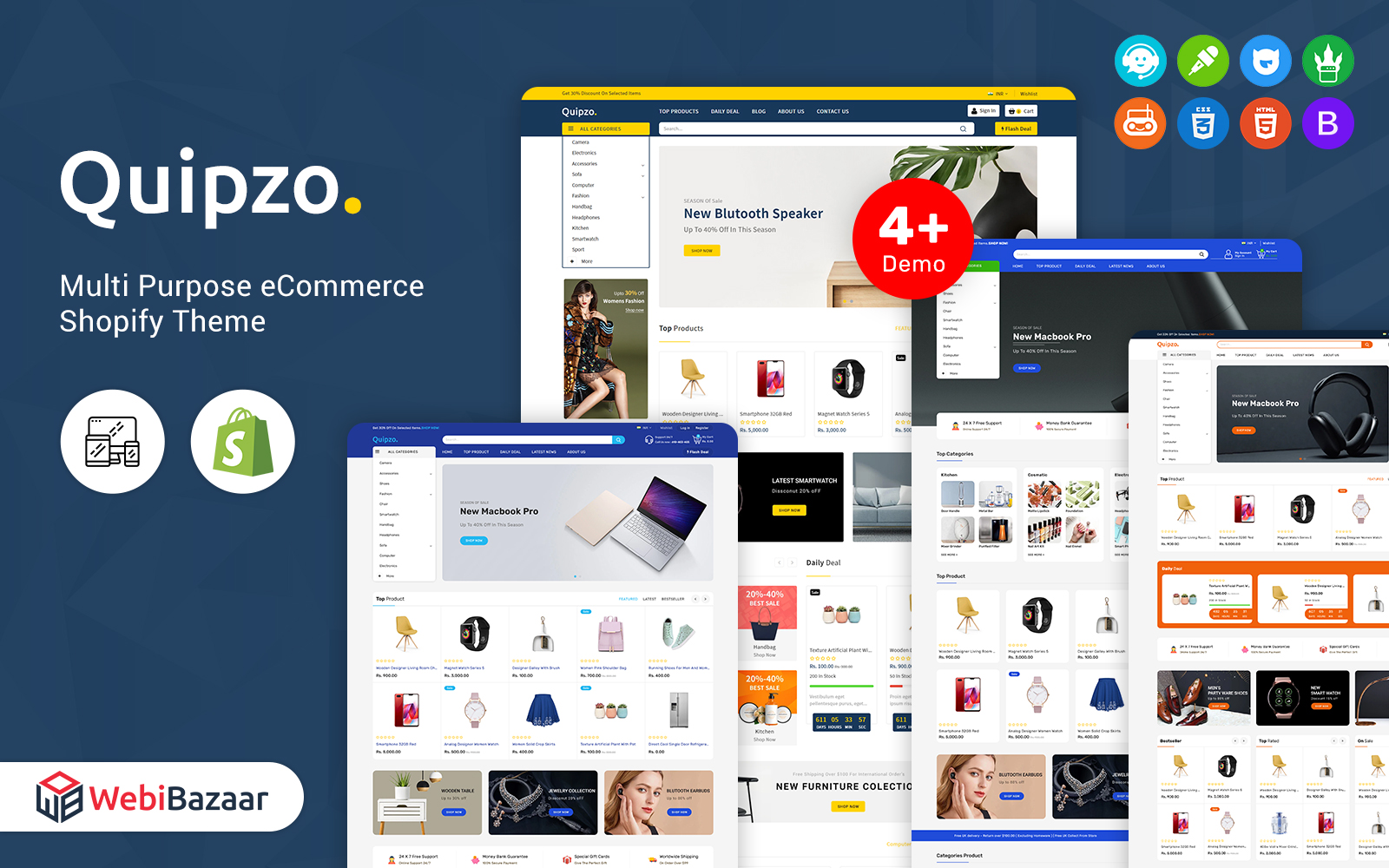 Quipzo - Modern & MultiPurpose Shopify Theme