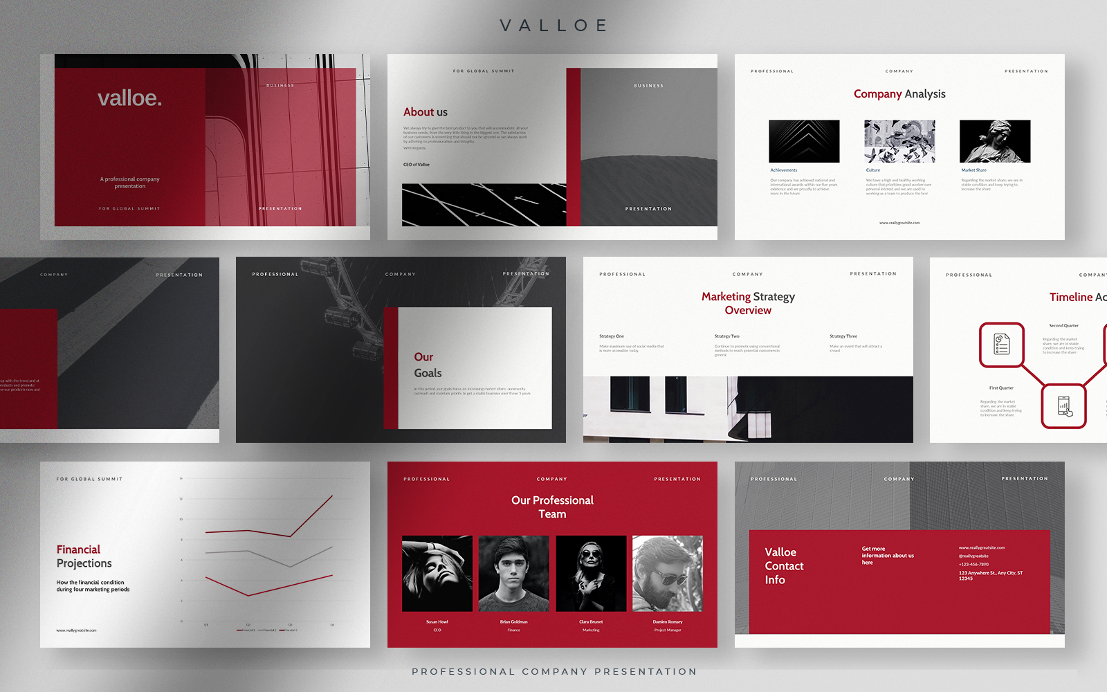 Valloe - Clean Professional Company Presentation