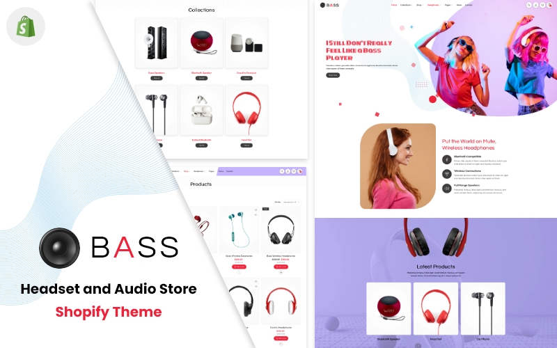 BASS - Headset and Audio Store Shopify Theme
