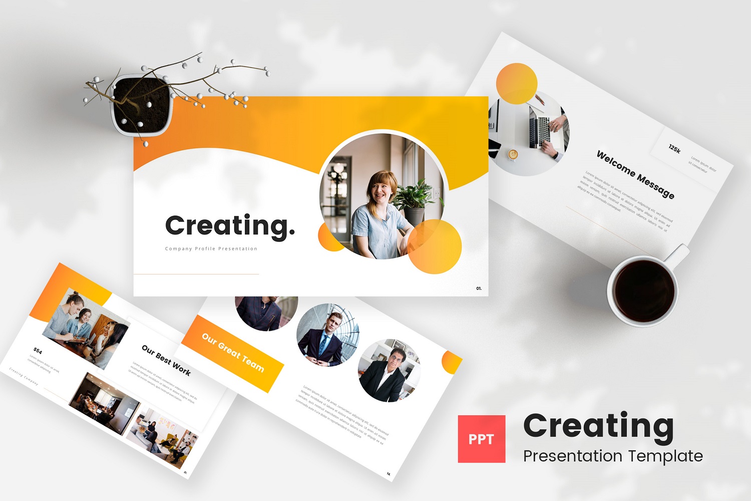 Creating — Company Profile Powerpoint Template