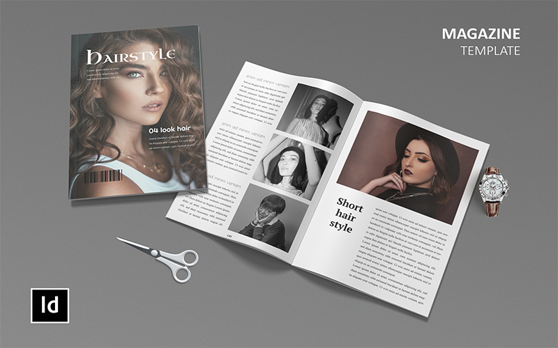 Hairstyle - Magazine Template