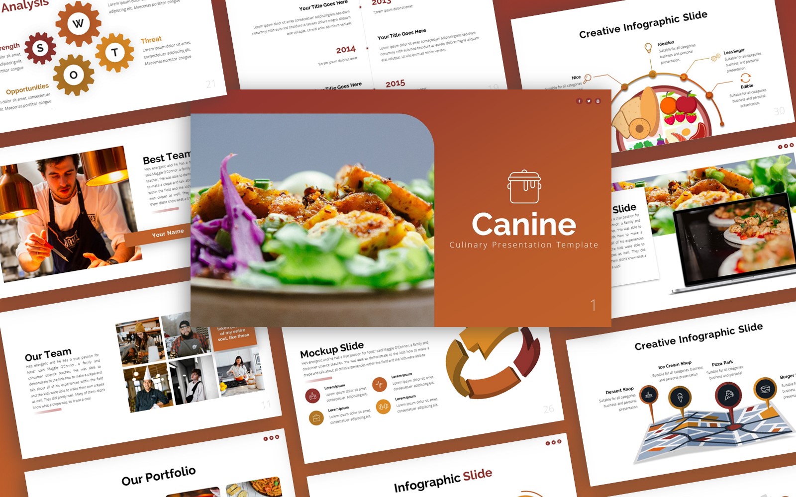 Canine - Culinary Multipurpose PowerPoint Template