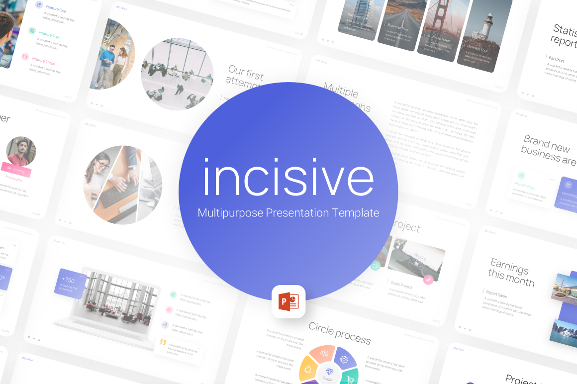 Incisive Multipurpose Clean PowerPoint Template