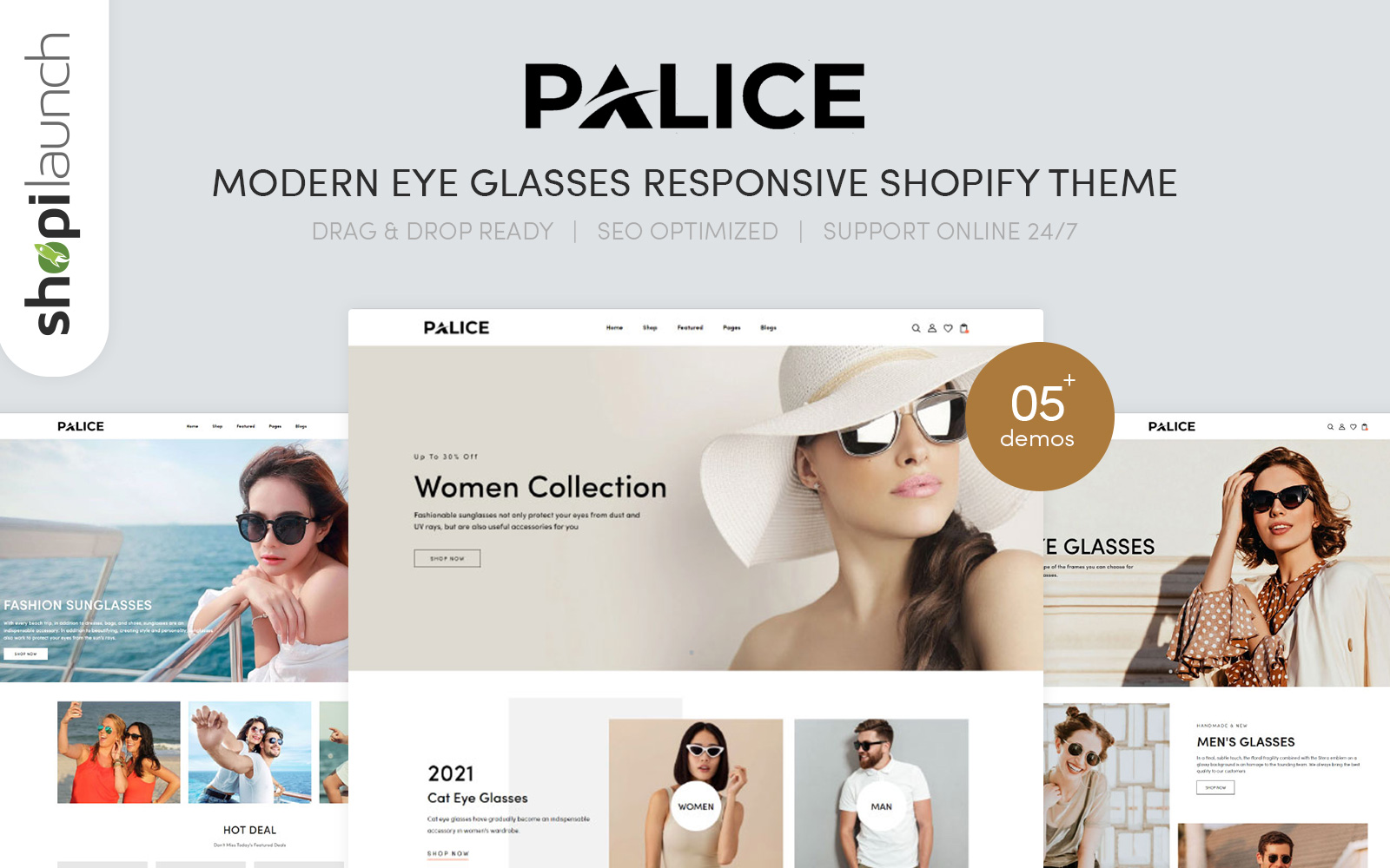 Palice - Modern Eye Glasses Responsive Shopify Theme