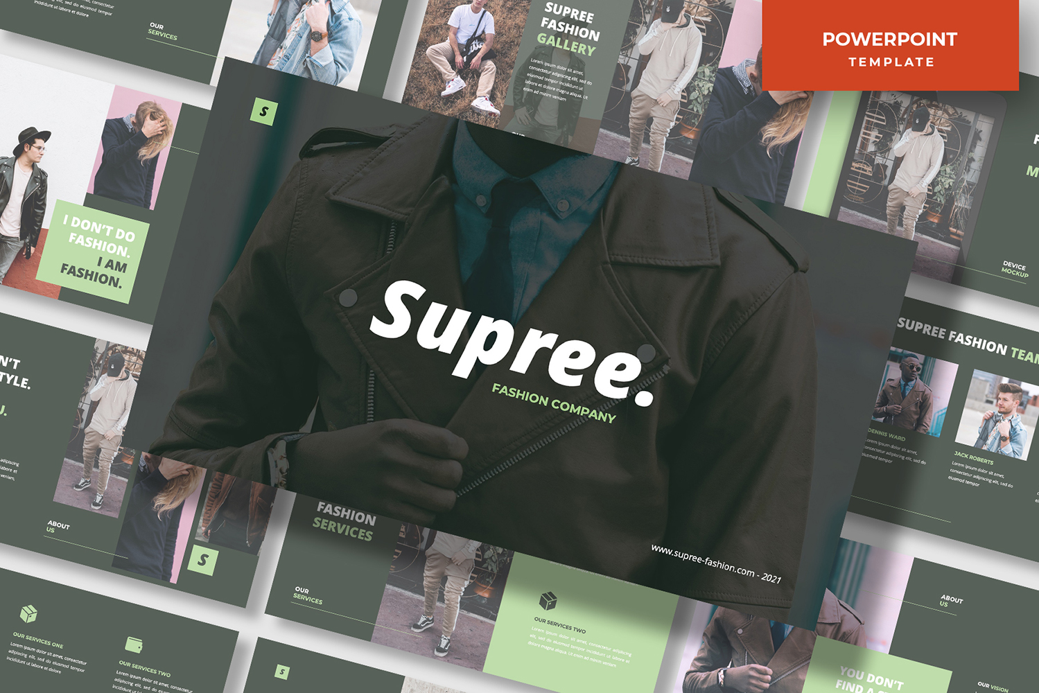 Supree - Men's Fashion Powerpoint Template