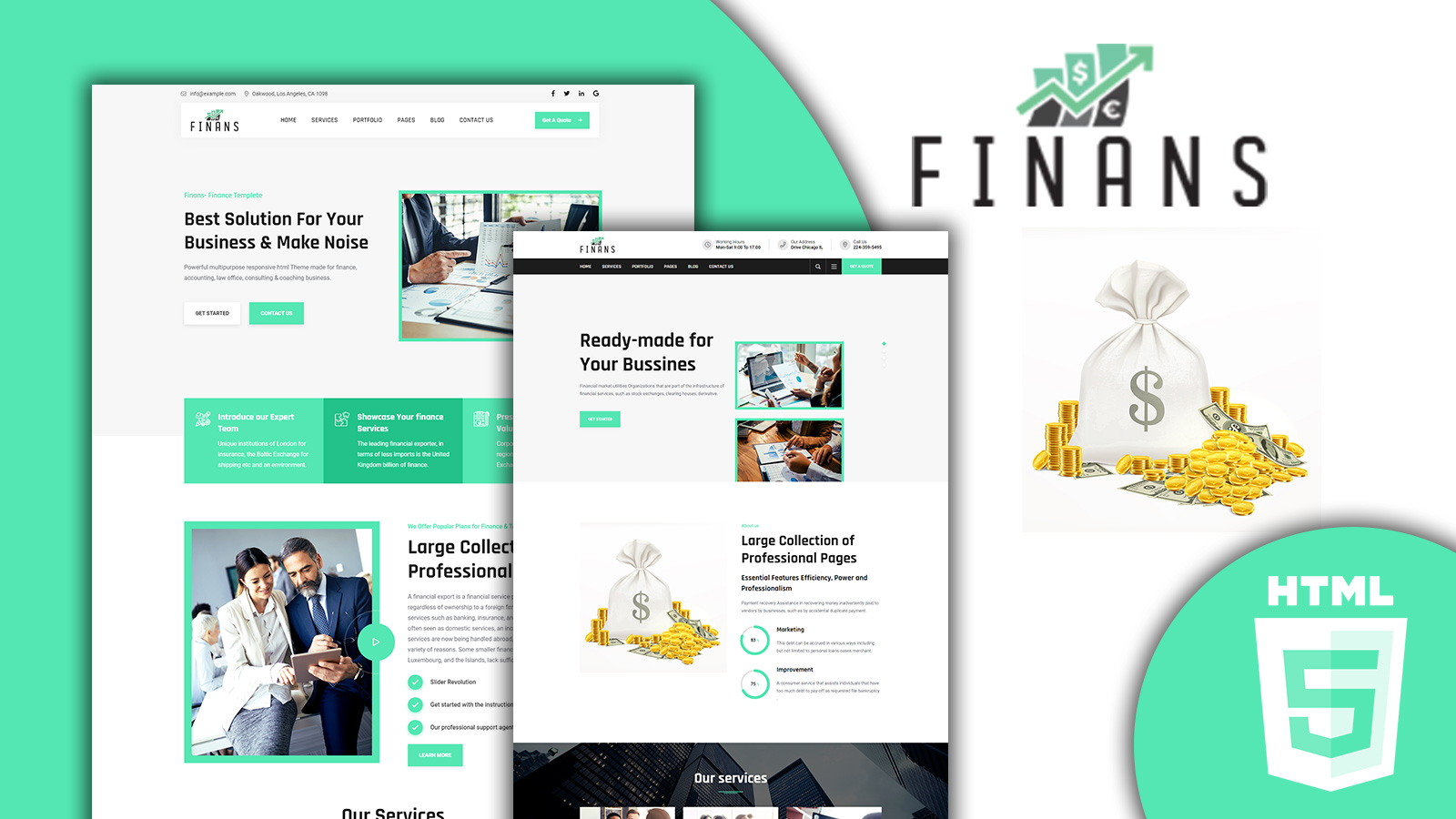 Finans - Financial HTML5 Template