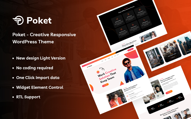 Poket – Creative Responsive WordPress Theme