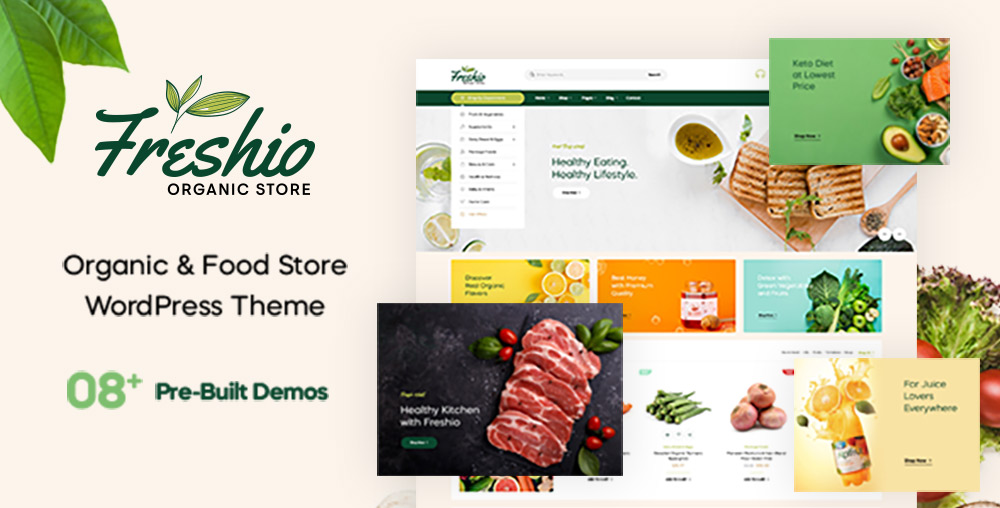 Freshio - Organic, Food Store Prestashop 1.7.8.x