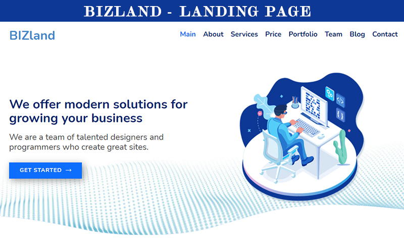 BizLand - Landing Page Template