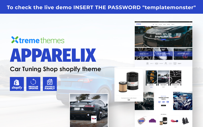 Apparelix Car Tuning Shop Shopify Theme