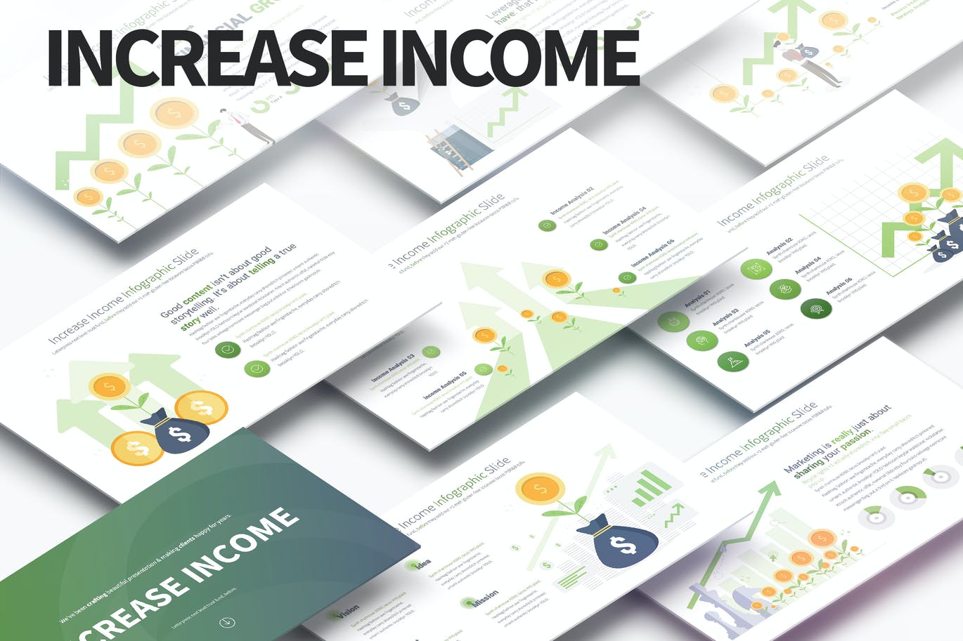 Increase Income - PowerPoint Infographics Slides