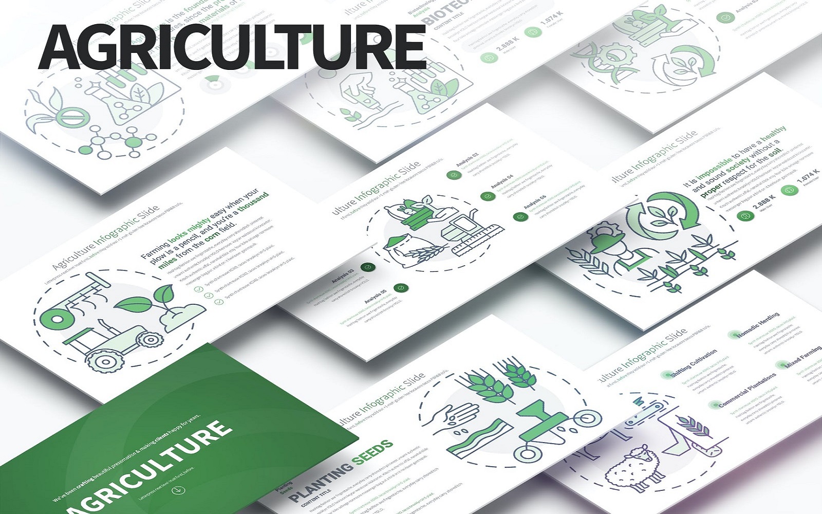 Agriculture - PowerPoint Infographics Slides