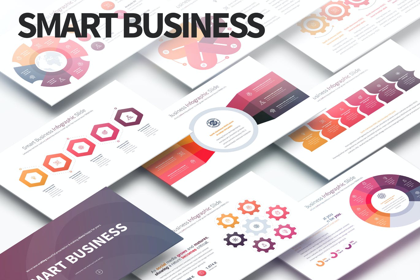 Smart Business - PowerPoint Infographics Slides