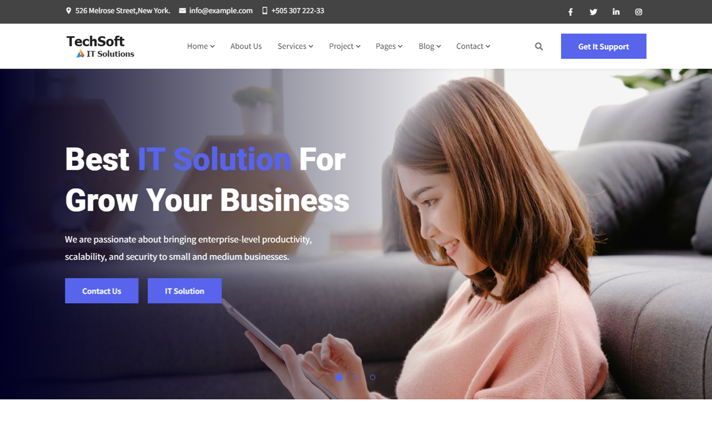 TechSoft - IT Solution & Business Services HTML5 Responsive Website Template