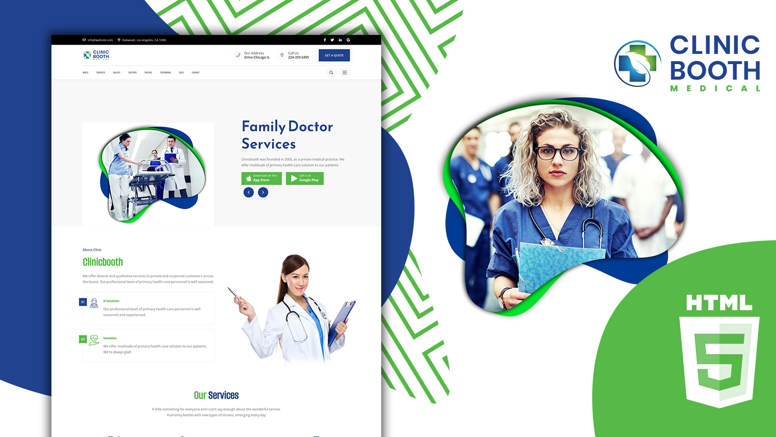 Clinicbooth Medical Clinic and Office Landing Page Template