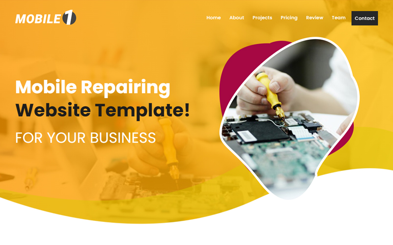 Mobileone - Mobile Repairing Website Template