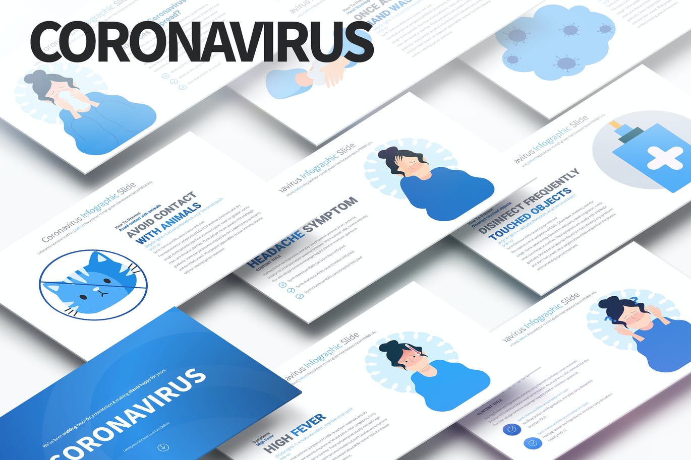 Coronavirus - PowerPoint Infographics Slides