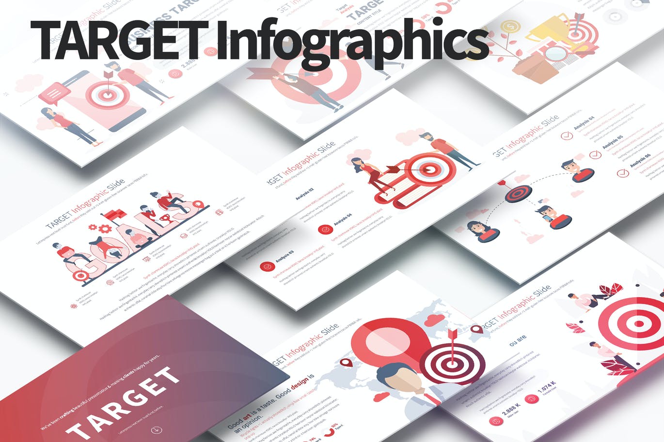 TARGET - PowerPoint Infographics Slides