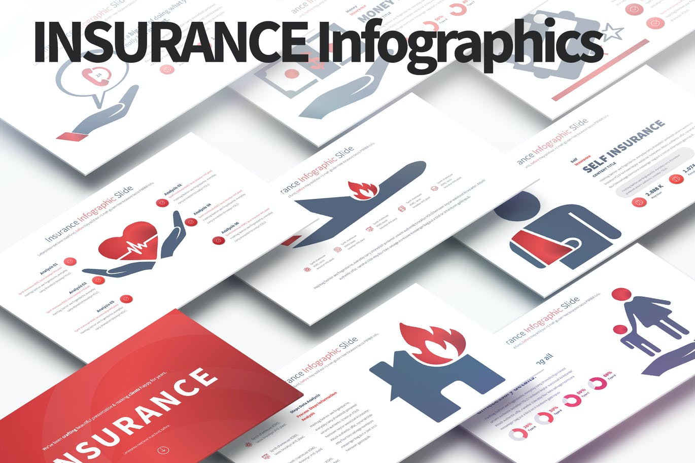 Insurance - PowerPoint Infographics Slides