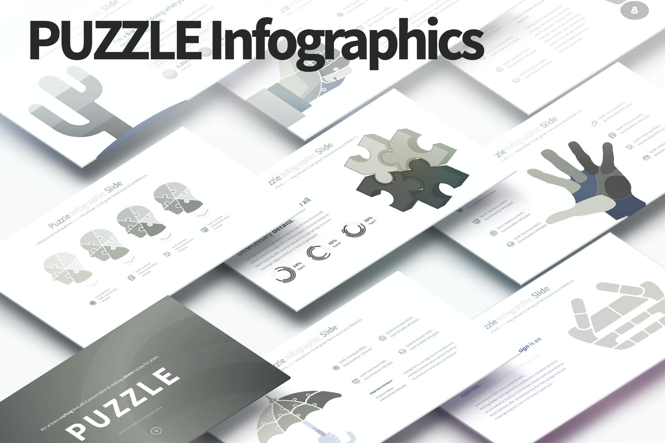 PUZZLE - PowerPoint Infographics Slides