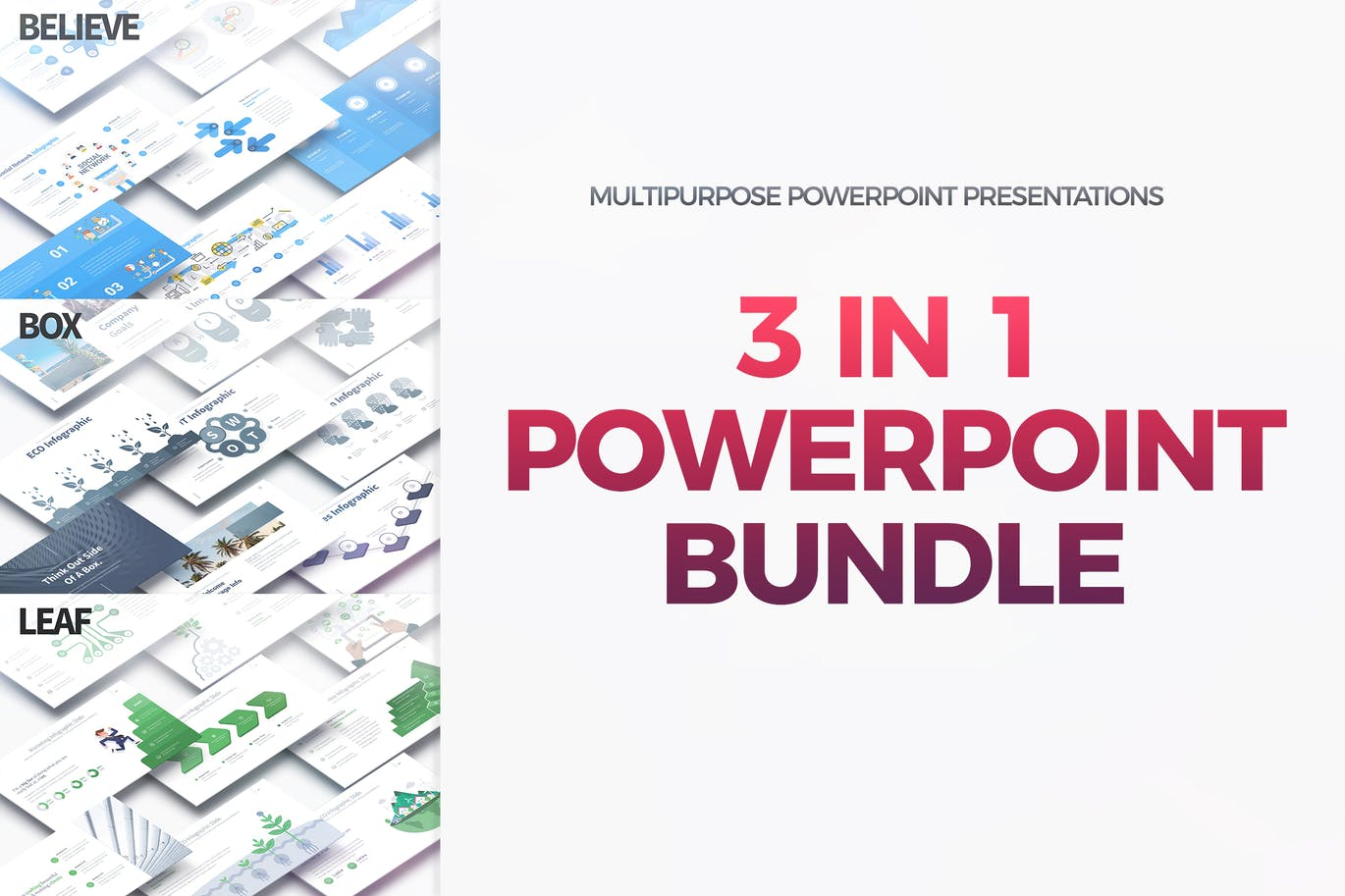 BUNDLE 3in1 - Multipurpose PowerPoint Presentation