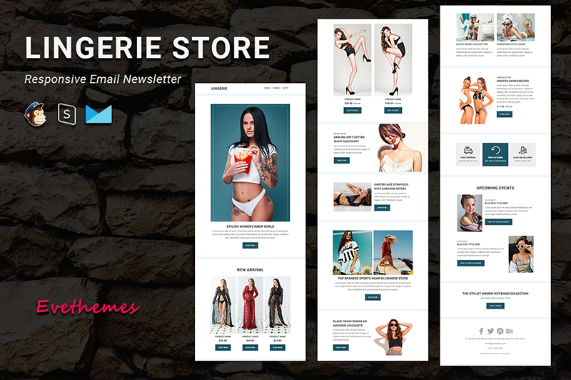 Lingerie Store - Responsive Email Newsletter Template