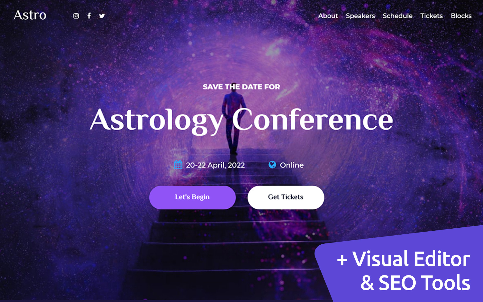 Astrology MotoCMS Website Design