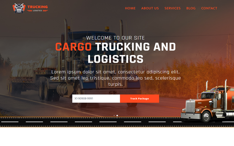 Transportation Company HTML5 Website Template