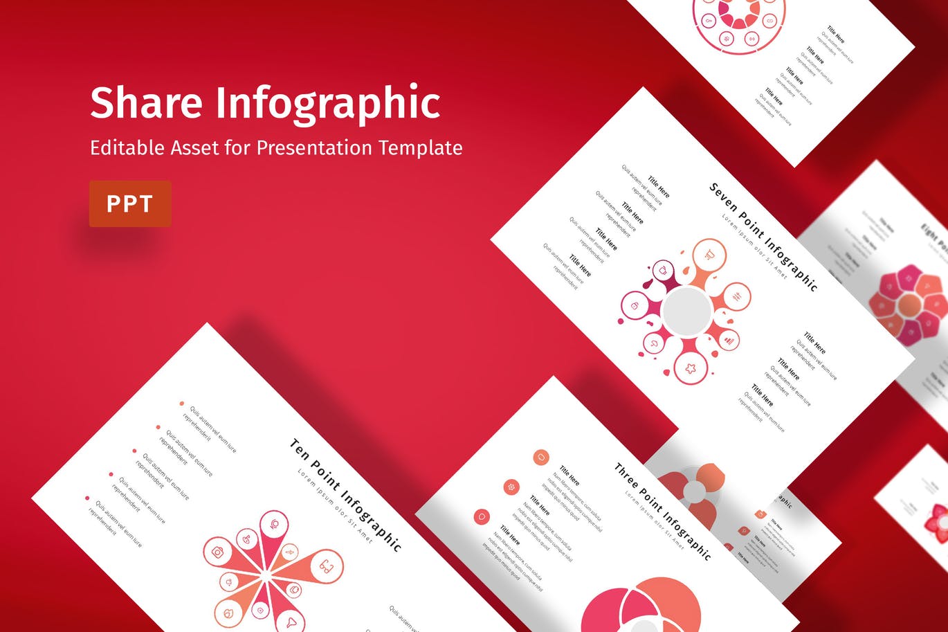 Share Infographic Powerpoint Template